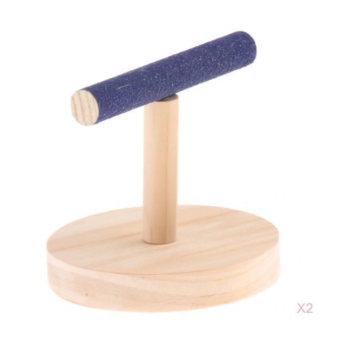 2 XParrot Stand Paw Grinding Perch Parakeet Conure Cockatiel Exercise