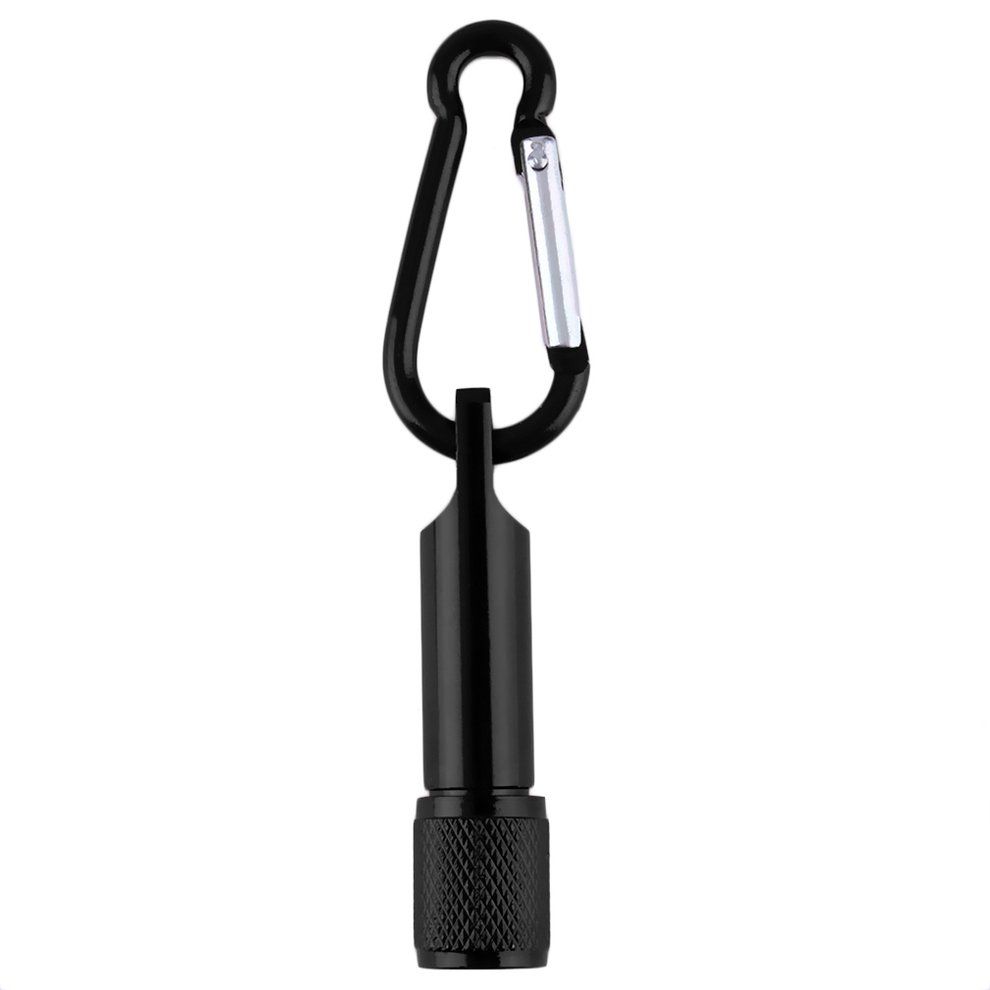 Mini Po Ket Portable Key Hain Keyring    Amping Flashlight Tor H   Light-black