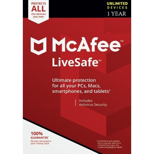 Livesafe 2021 Antivirus - Unlimited Devices - 1 Year Subscription