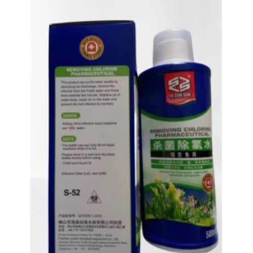 Yu Sun-sun Removing Chlorine Pharmaceutical For Aquariums - 500ml