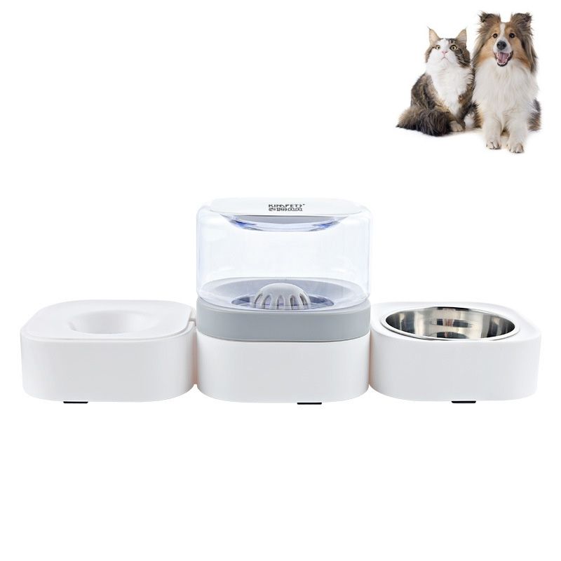 Pet Drinking Fountain Pet Drinking Fountain, Specification: Single Bowl (Gray)