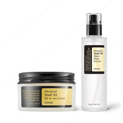 Advanced Snail 96 Mucin Power Essence 100ml & Advance Snail 92 All In One Cream - 100g