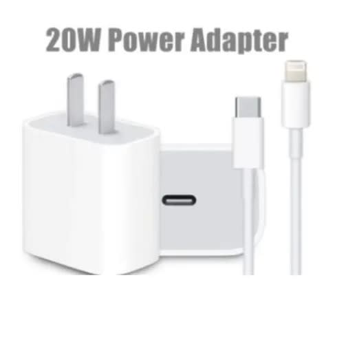 Usb-C Charger With USB-C To Lightning Cable - 2Pin For Apple iPhones -20W