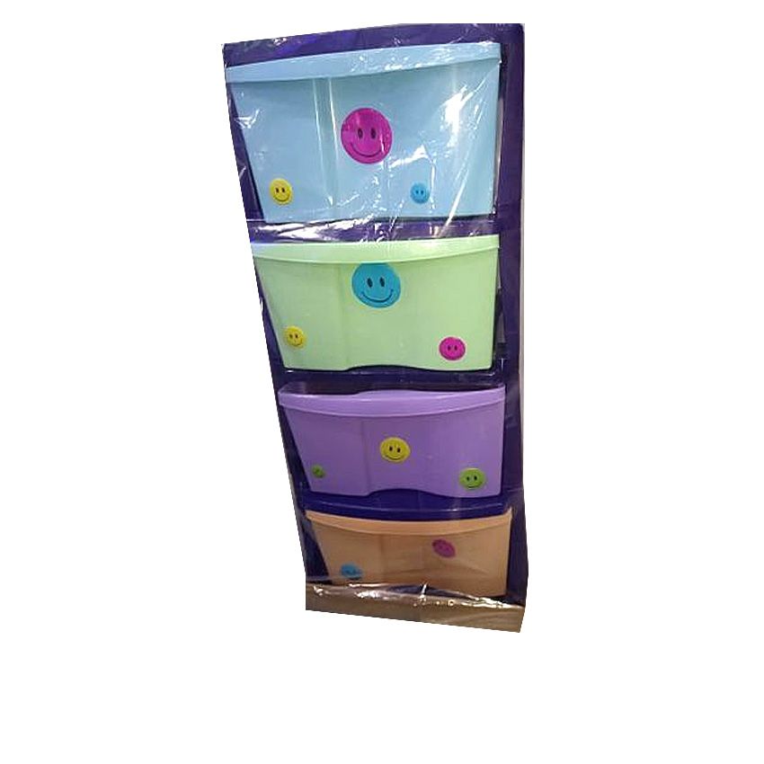 Plastic Storage Cabinet/drawer For Kids- Multicolor