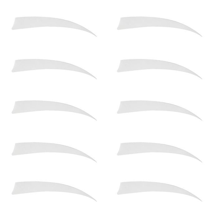 10 Pieces Arrow Fletching Arrow Feathers Fletches  Cut Hunting 5 White