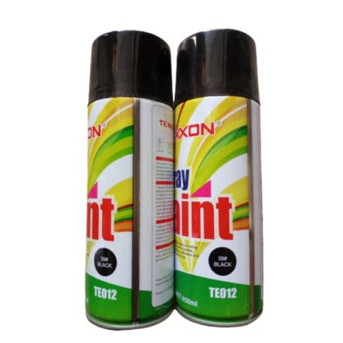 Spray Paint - Black - 2pcs - 450ml