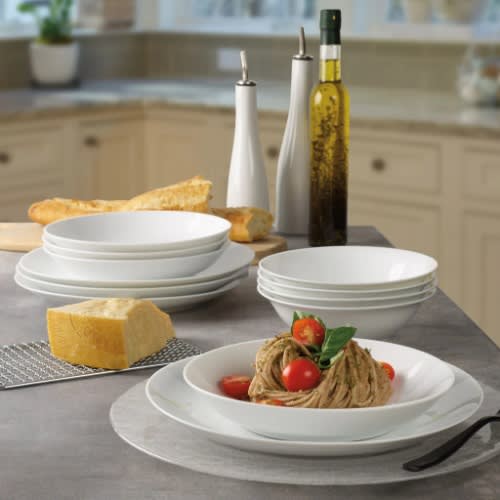 Aspen Porcelain Dinnerware Set -  12 Pieces