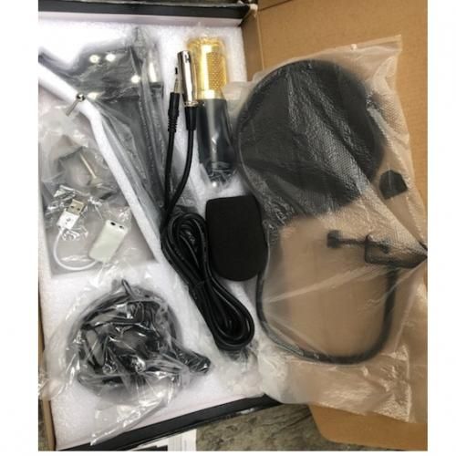 BM-800 Condenser Microphone With Stand, Pop Filter, Studio System Mount Boom