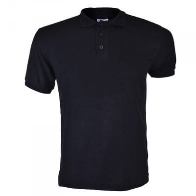 Mens Short Sleeve Polo Shirt - Black