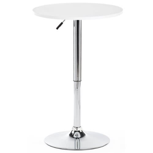 Height Adjustable Bar Table, 23.5-inch Round Pub Table With 360-degree Rotation