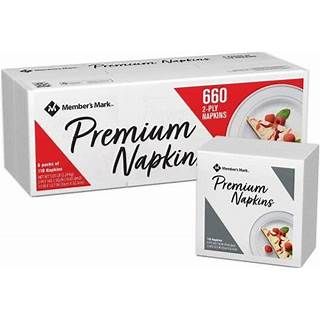 Premium White 2-Ply Napkins 110 Counts- 6 Packs