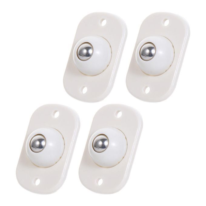 4pcs Ball Pulley Caster Storage Box Silent Bin Moving Steel Ball