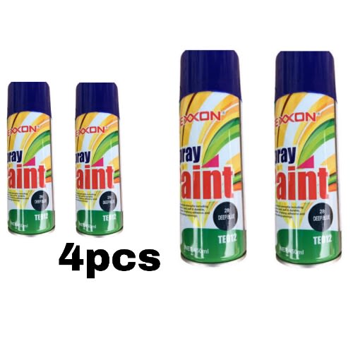 Texxon Deep Blue Spray Paint - 4pcs