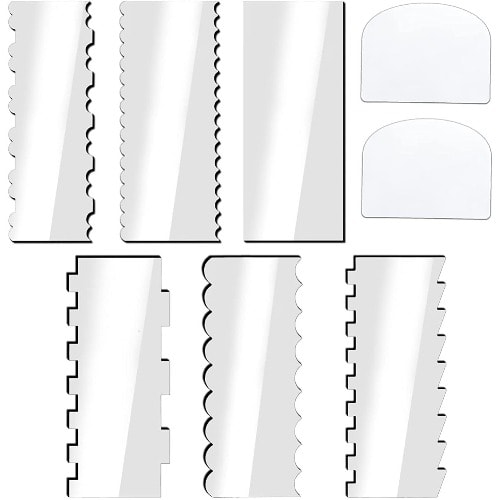 Acrylic Cake Scrapper - 8pieces