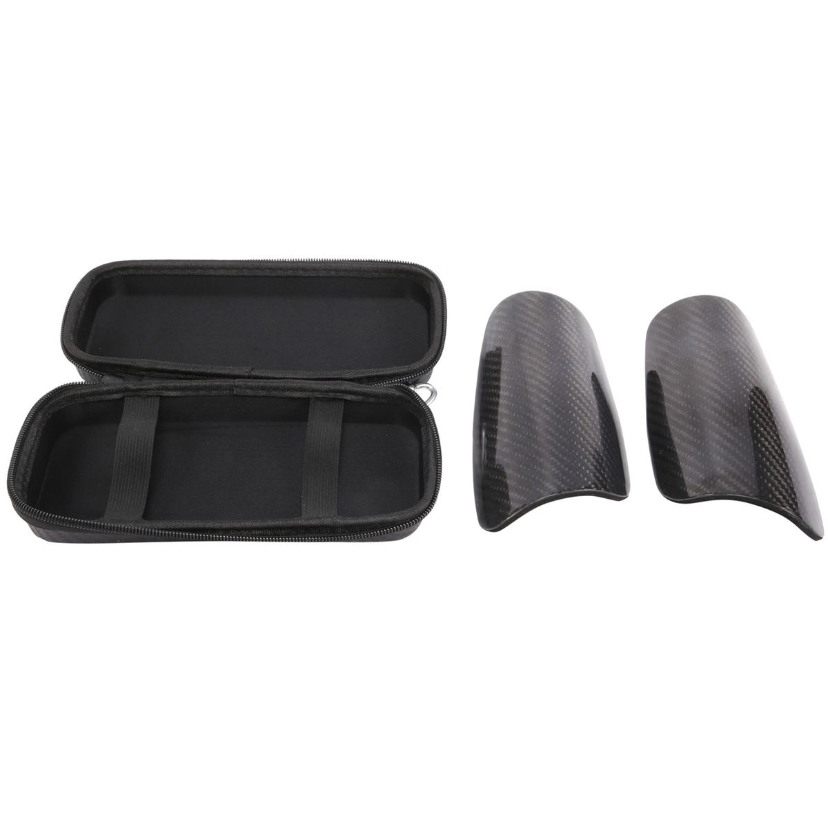 Carbon Fiber Soccer Shin Guards with Carry Case Breathable P