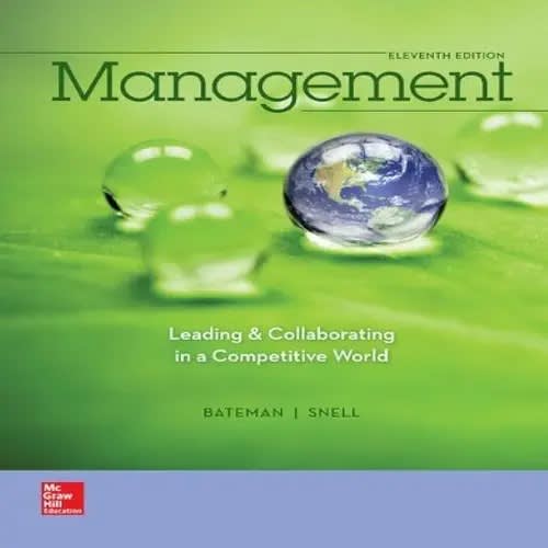 Management Eleventh Edition By Bateman Snell