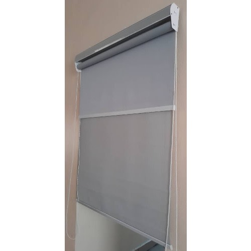 Dual Blind With Cassette - Combination of Grey Blackout & Grey Sunscreen - 5%
