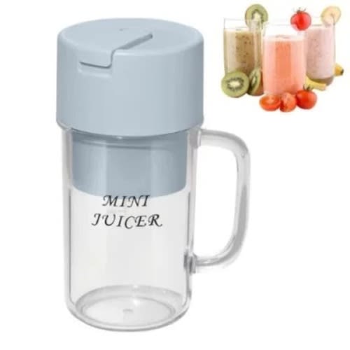 Rechargeable Mini Juicer Cup With Straw