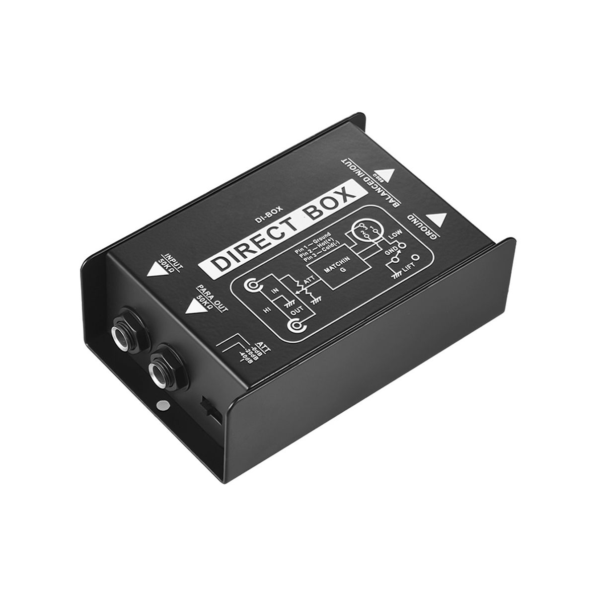 Professional Single Channel Passive DI-Box Direct Injection