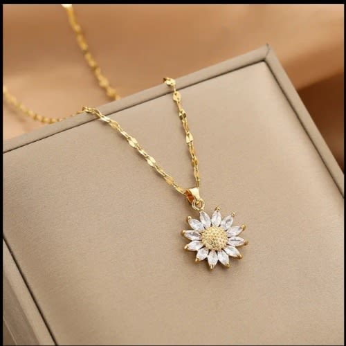Sunflower Necklace Pendant