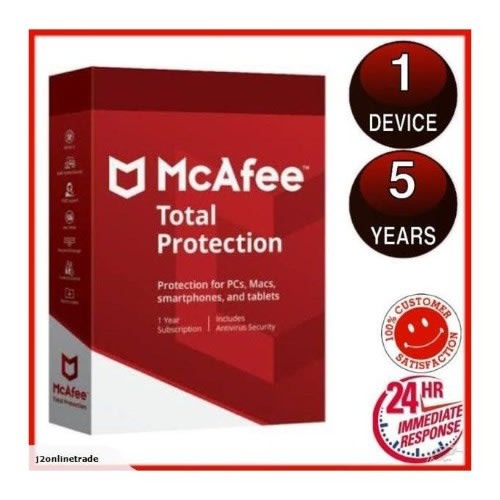 Mcafee Total Protection 2022 Activation License For 1Piece- 5years