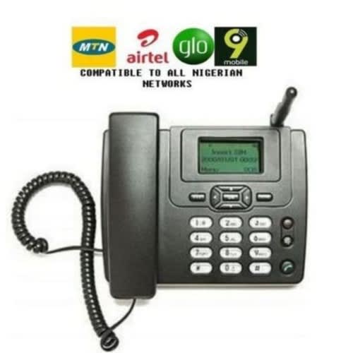 Desktop Phone With Fm Radio - Supports All Gsm Network Sim