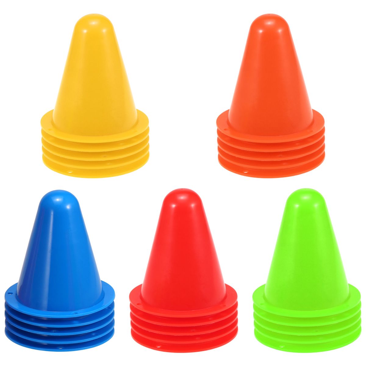 25 Pack / 50 Pack Mini Sports Agility Marker Cones For Kids