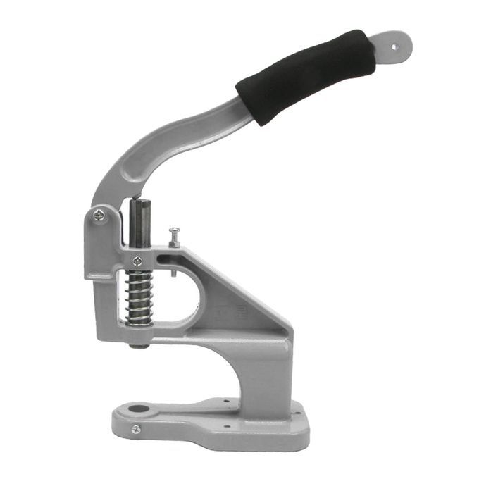 Heavy Duty Manual Hand Press Grommet Machine Button Eyelet Hole Gray
