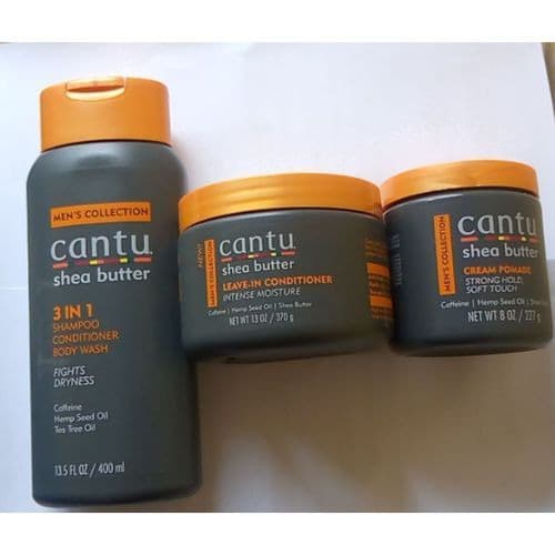 Men's Collection Leave-in + Body Wash + Cream Pomade - 3 in 1