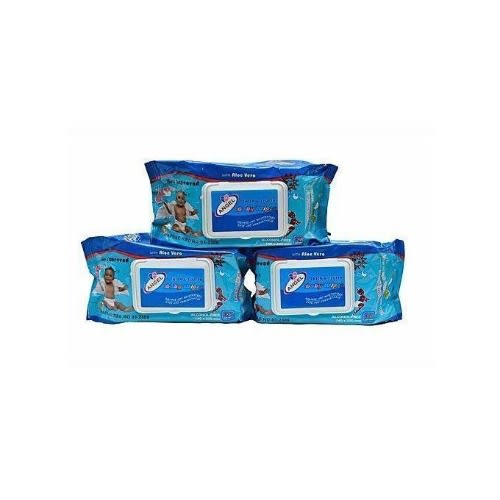 Little Angel Thick & Fluffy Baby Wipes - 125 Count X 3