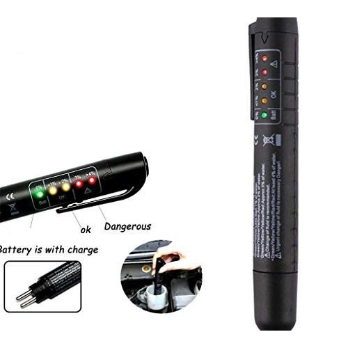 5 LED Indicator OBD2 Auto Brake Fluid Tester Pen
