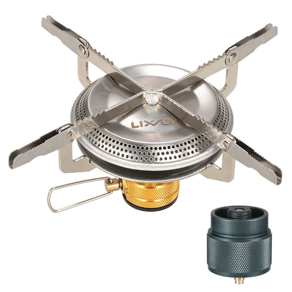 Ultralight Portable Outdoor Camping Stove With Adapter