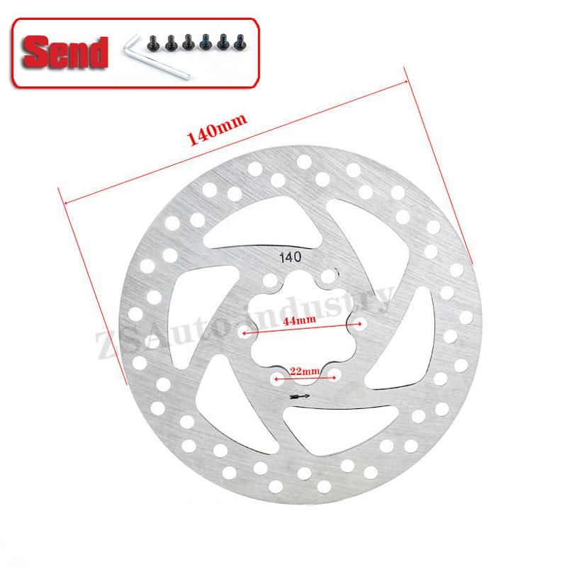 Electric Scooter 110mm 120mm 140mm160mm 180mm Disc Brake Device 3 /5 /6 Holes Stainless Steel Rotor Disc Brake With Screws