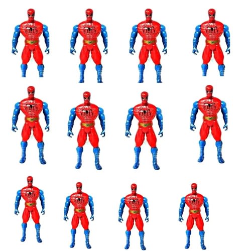 Children Super-Hero Plastic Spider Man Toy - One Dozen