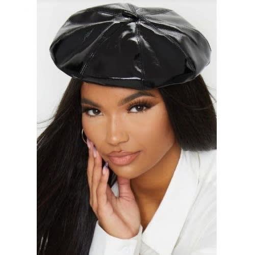 Unisex Leather Beret