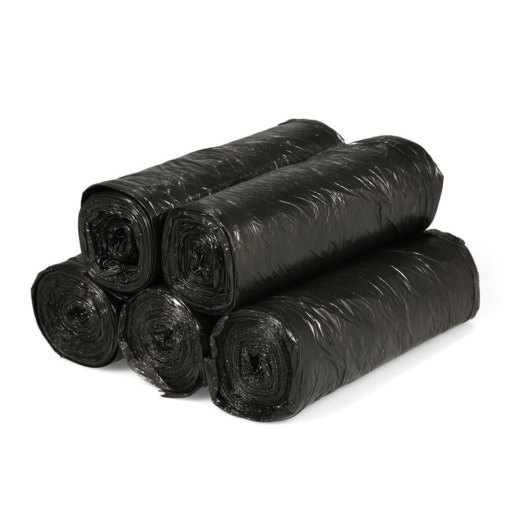 100pcs Plastic Bag Trash Bags Waste Bin Bags 5 Rolls Garbage Bags 18