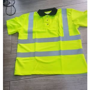 Reflective Safety Polo And T-shirt - Lemon