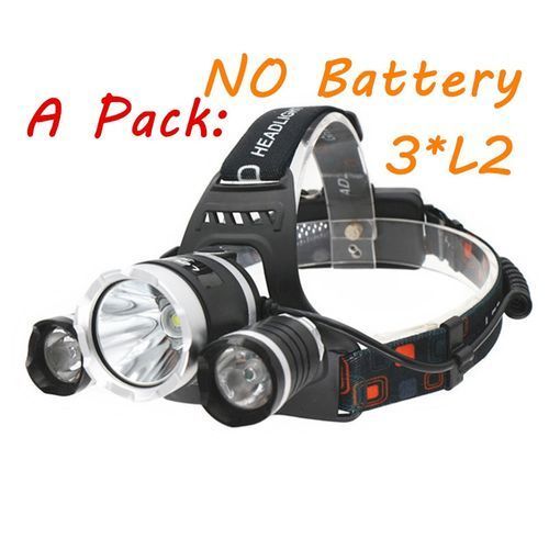 20000LM XM-L2x3 LED Headlamp Fishing Headlight Camping Lamp Bicycle Light LED Flashlight Use 2x 18650 Battery USB Mobile Charge BIL