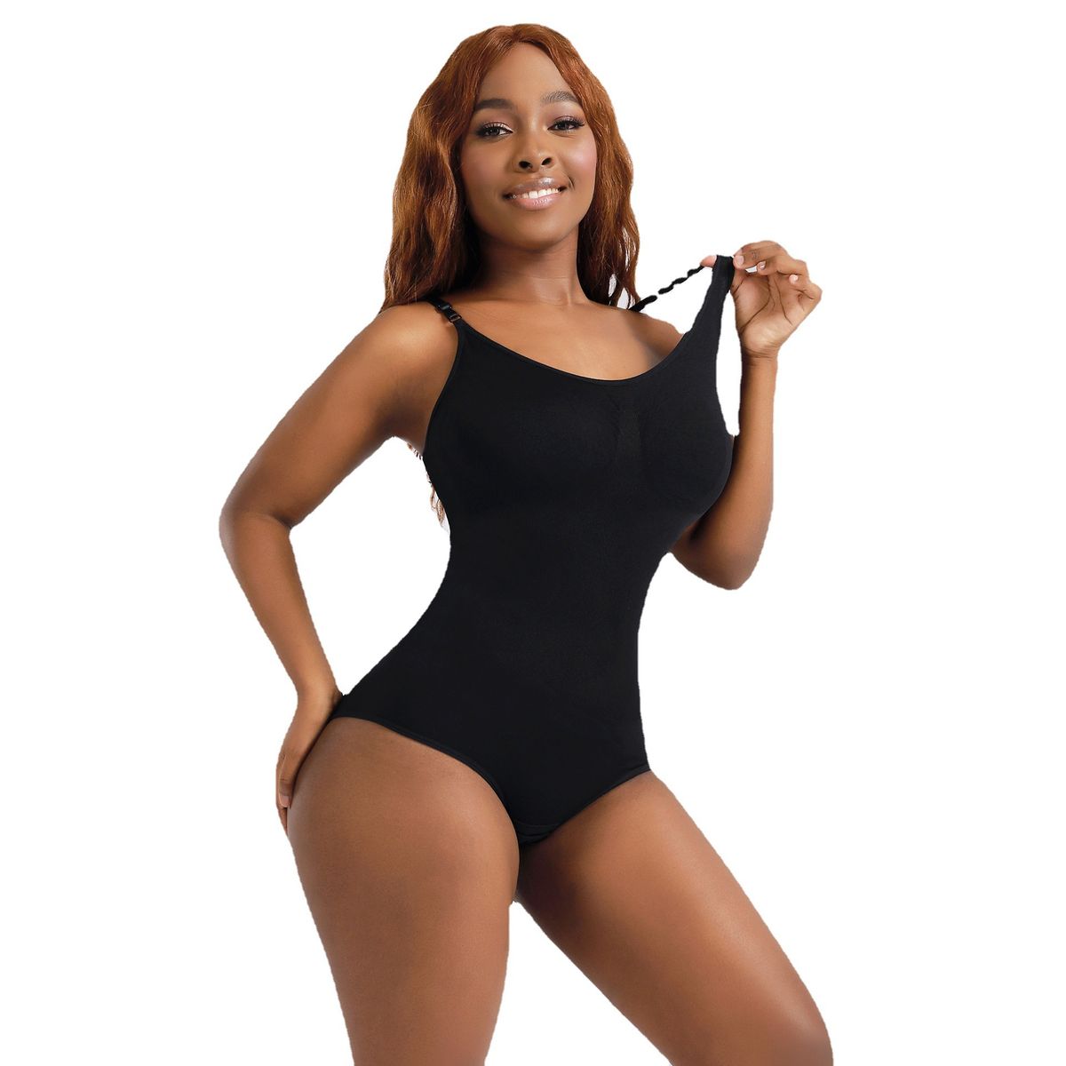 Europe And The United States One-piece Body Shaper Body Belly Lift Hip Shaping Bodysuit Women's Waist Underwear Elastic Slimming Body Shaper Black XXL-Black