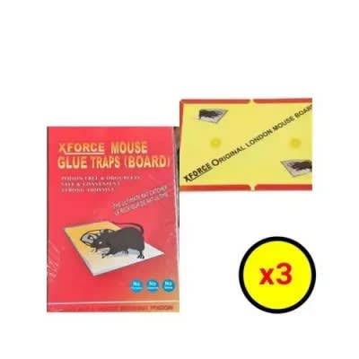 Xforce Fast Rat Catcher Gum Trap Board - 3 Pieces