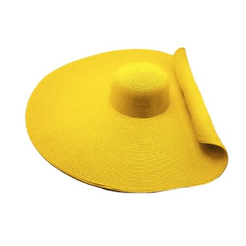 Brim Straw Hat - Yellow