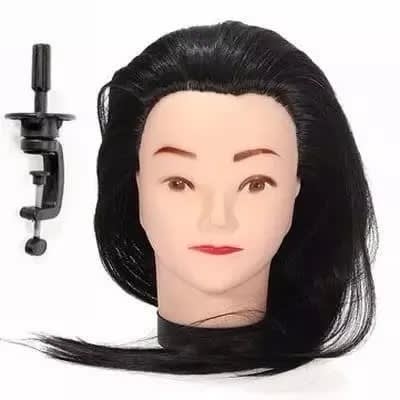 Mannequin Plastic Head With Full Hair Clamp For Hair Practice