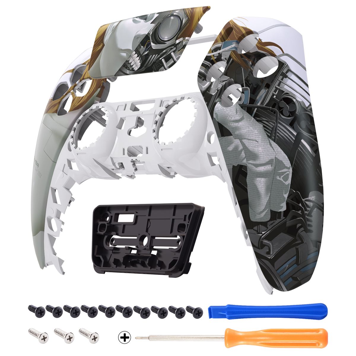 Jade Dragon - Cloud Dominator DIY Replacement Shell Custom Touch Pad Cover Faceplate Compatible With Ps5 Controller