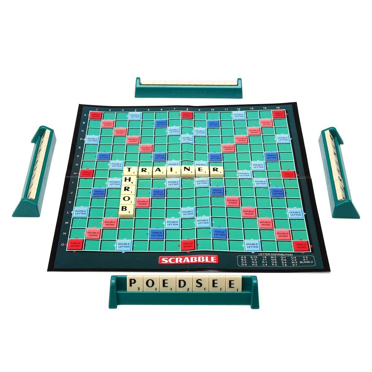 Scrabble Board Game Classic Crossword Game Kids Family Intelligent Puzzle Toy