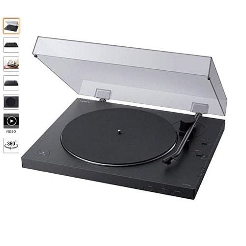 Belt Drive Turntable - Fully Automatic Wireless Vinyl Record Player With Bluetooth