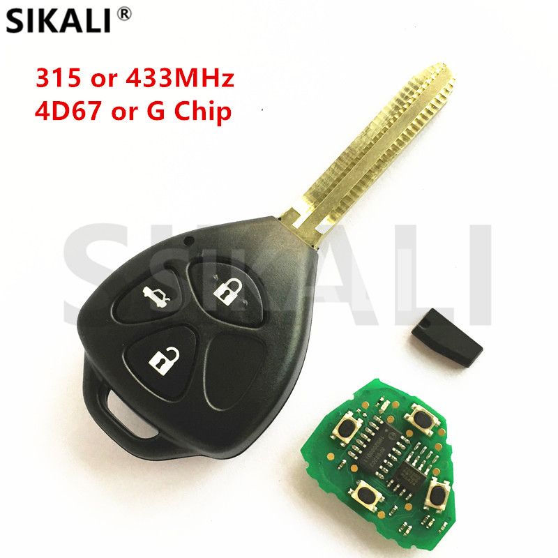 Sikali Car Remote Key For Toyota Camry Corolla Pra