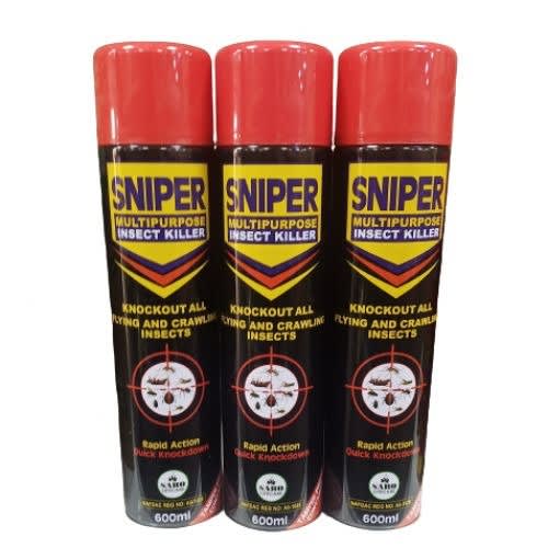 Sniper Multipurpose Insect Killer - 600ml - 3 Cans
