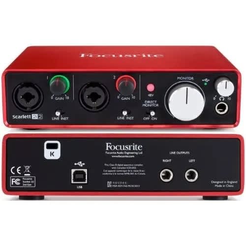 Scarlett 2i2 Soundcard - 3rd Gen - USB