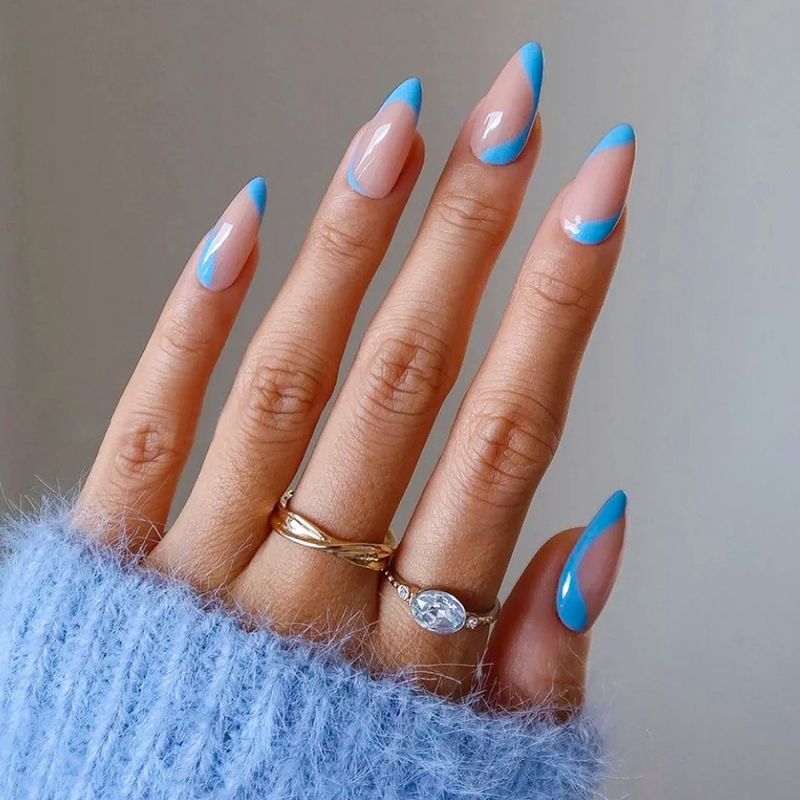 MA Simple Color Art Nail Tips 24p, 3EA, TYPE8