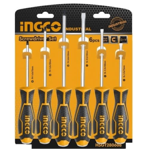 Ingco Screw Driver Set - 6pcs